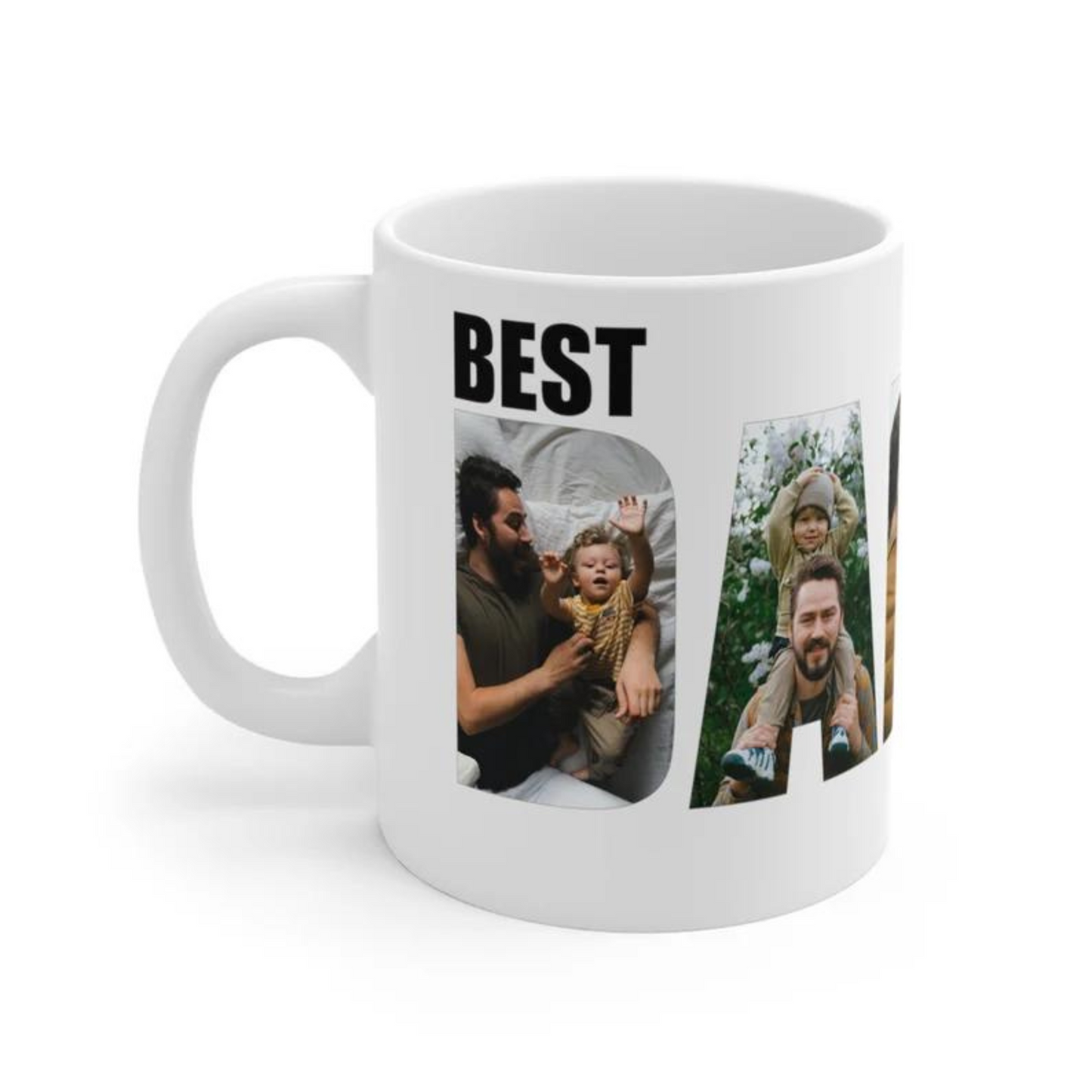 Super Papa Foto-Becher - Personalisiertes Vatertagsgeschenk