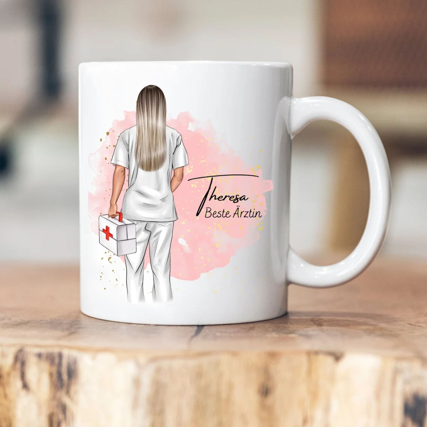 Personalisierte Krankenpfleger, Arzt Kaffeetasse - Geschenk für Krankenpfleger und Ärzte
