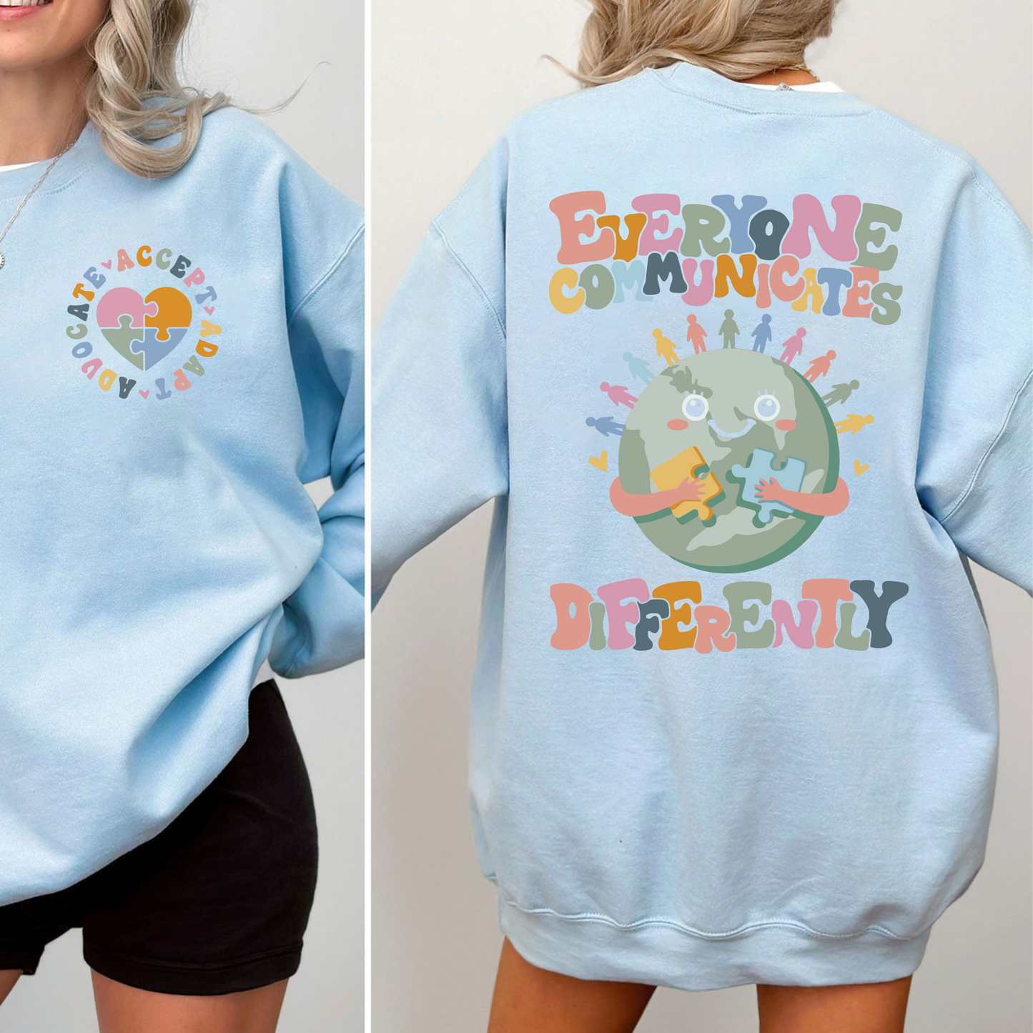 Embrace Diversity - Support Autism Awareness Message Apparel