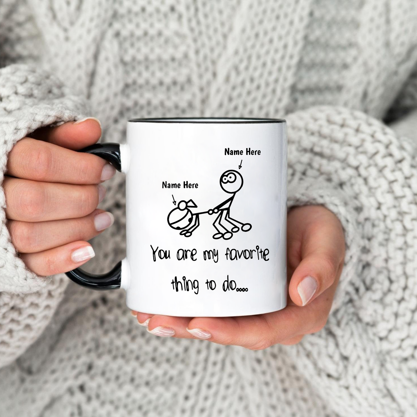 Lieblingsmoment – Personalisierte Lustige Tasse für Sie