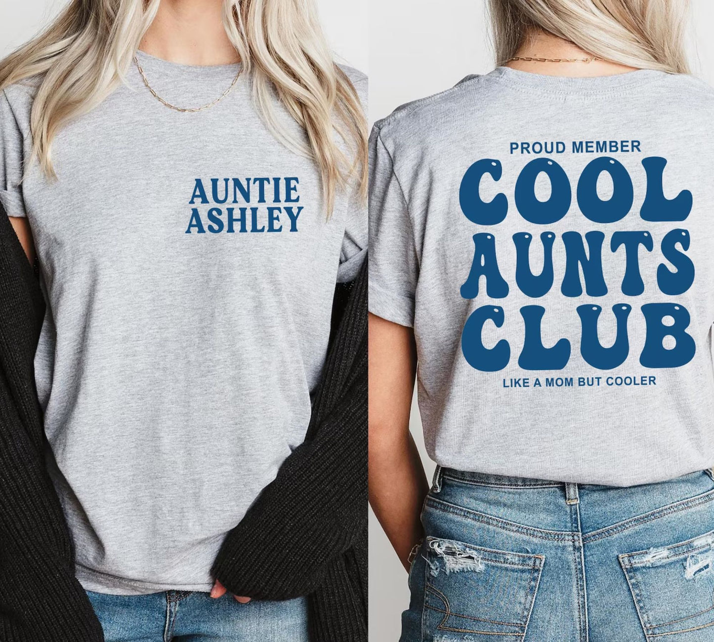 Cool Aunts Club T-Shirt für Tanten, Cooles Tante-Sweatshirt, Geschenk für Tanten