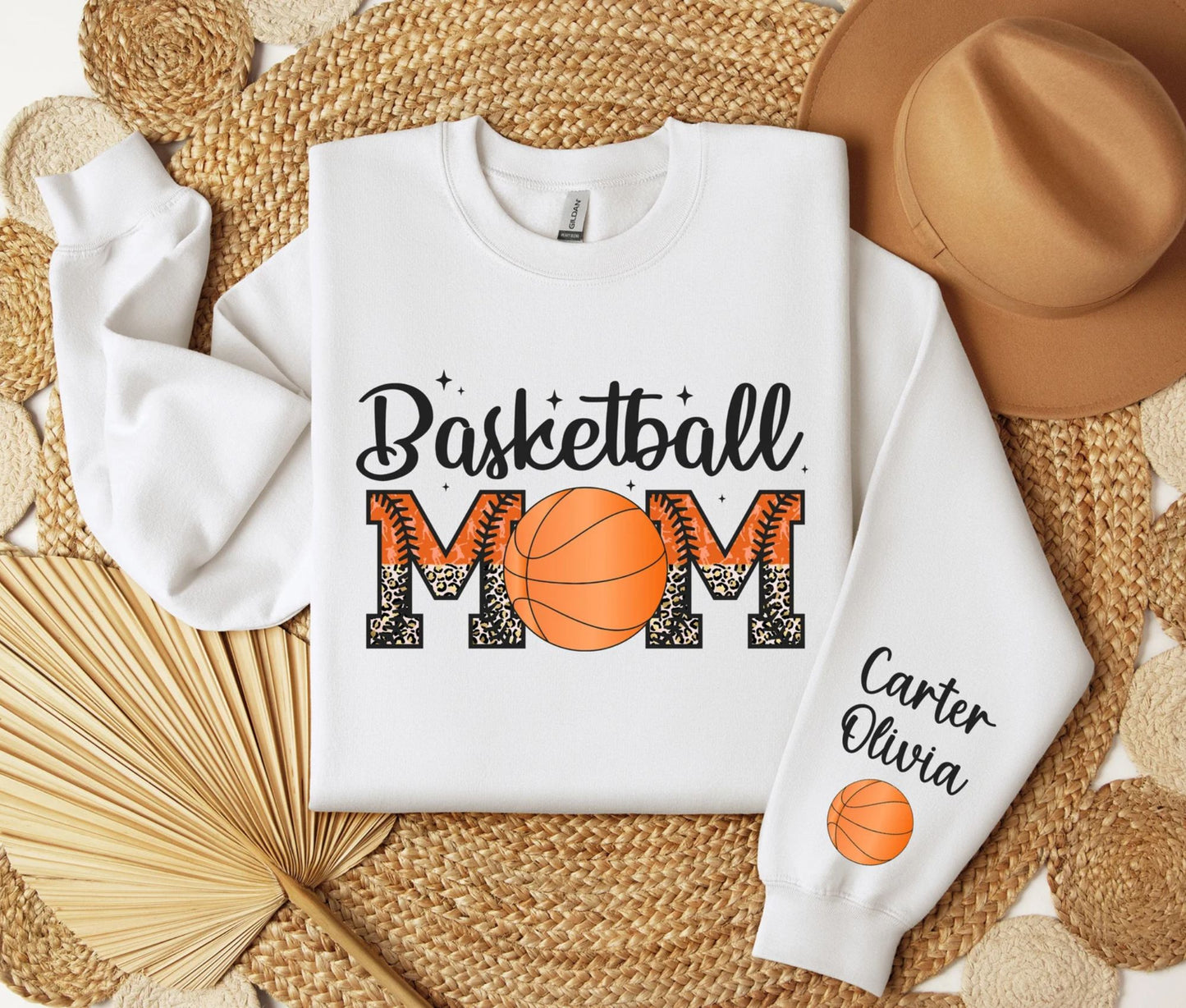 Personalisiertes Basketball-Mama-Sweatshirt, Geschenk für Sportmütter