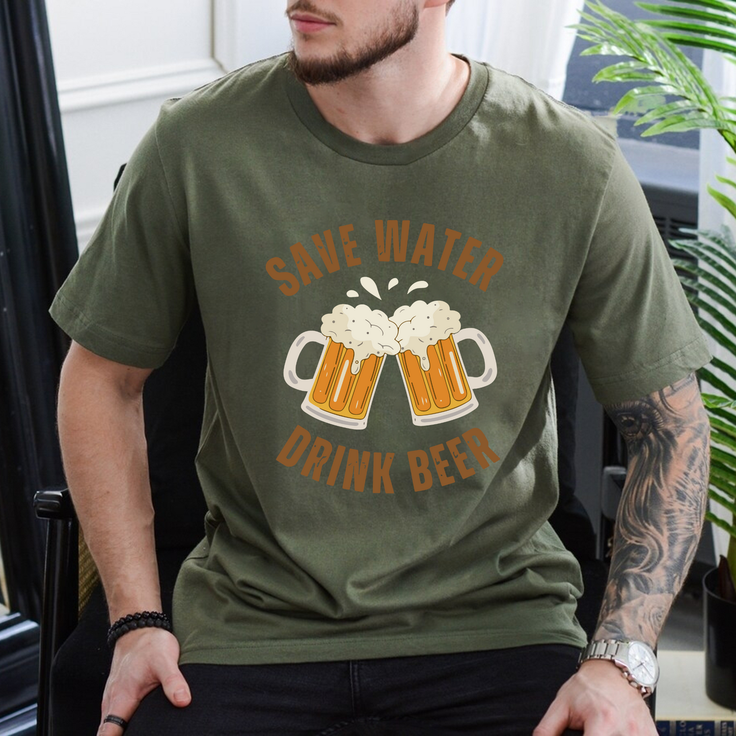 Biergenuss - Lustiges Sommer-T-Shirt für Ihn