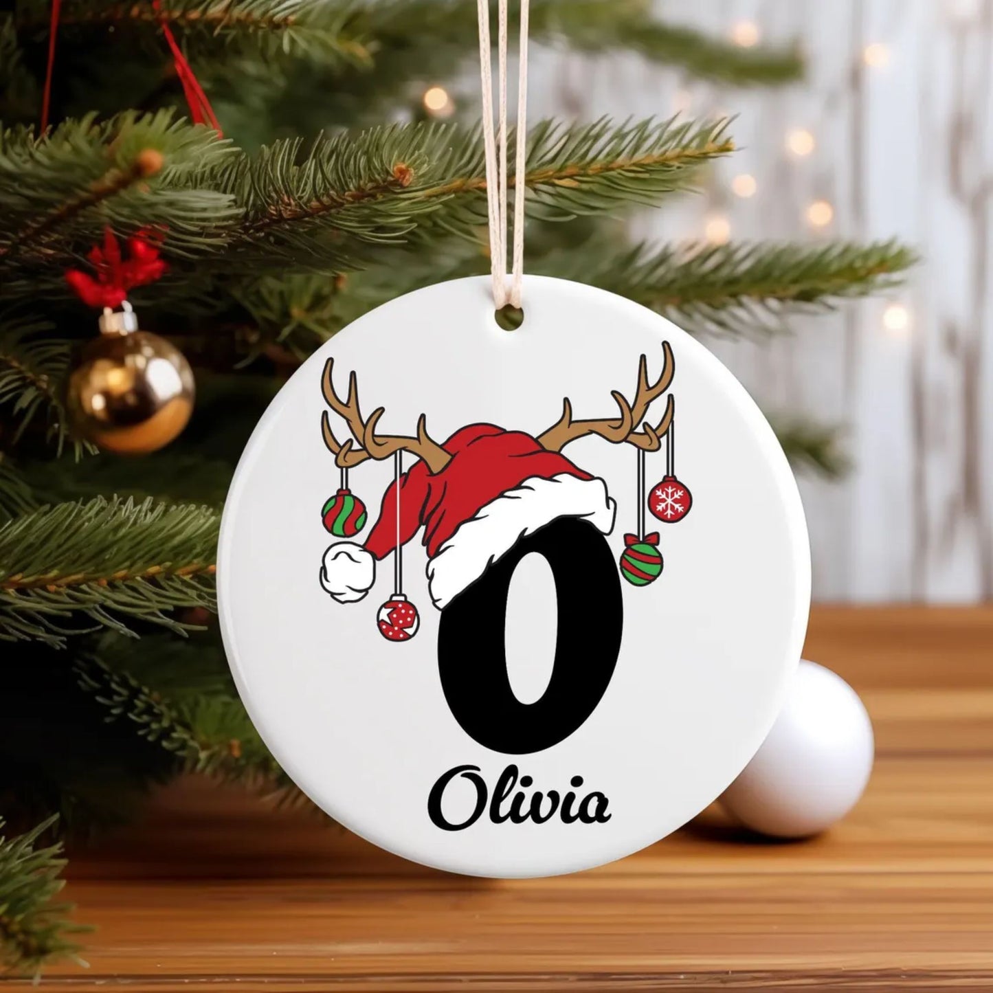 Namensbuchstaben Ornament - Familien Weihnachtsornament, Weihnachtsgeschenk