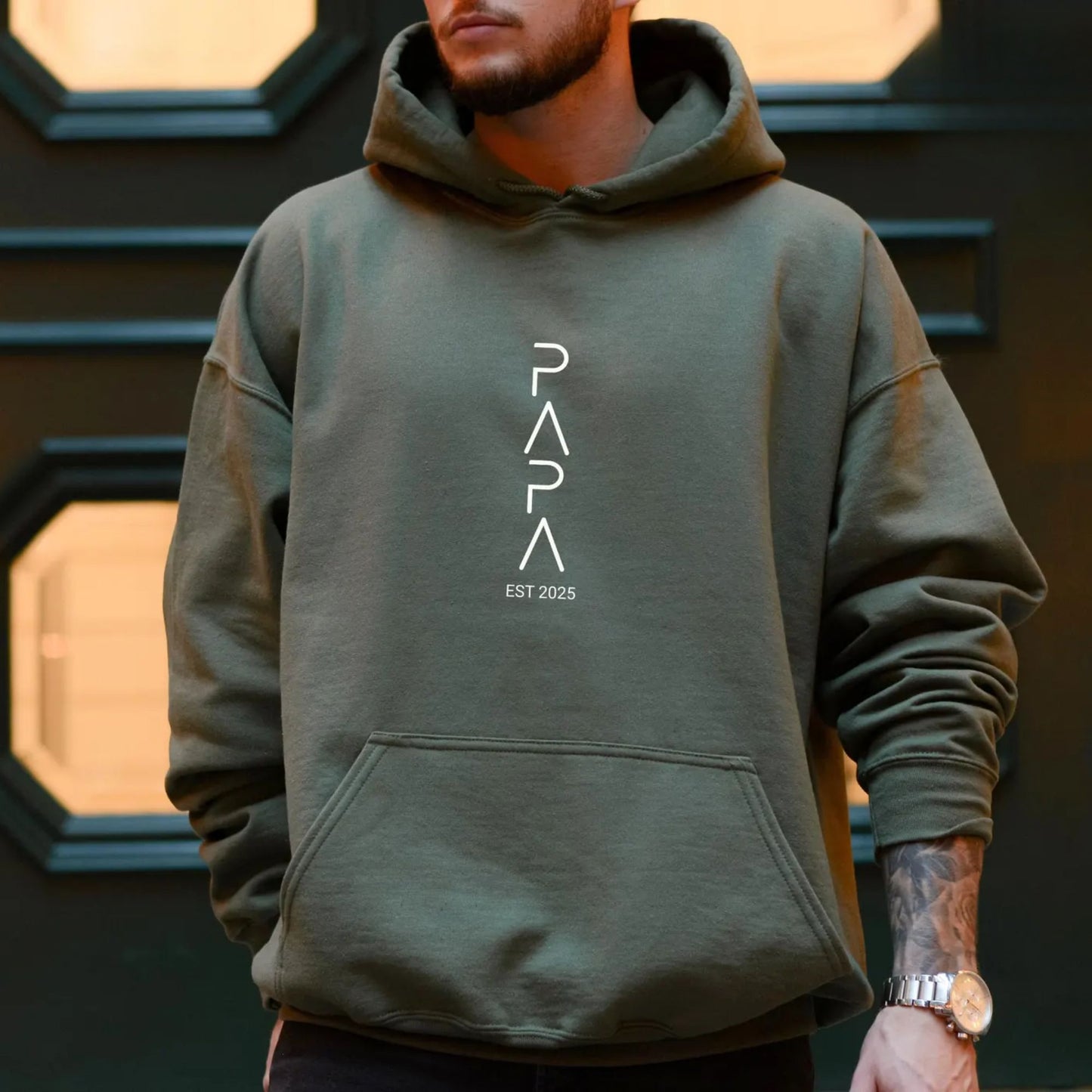 Personalisiertes Papa-Sweatshirt mit Name – Geschenk für Vater