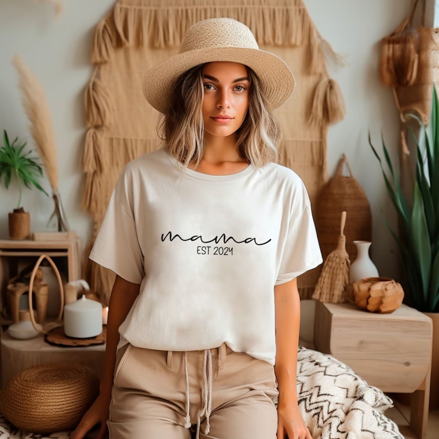 Mama Est Jahr Sweatshirt, Geschenk für Mama T-Shirt