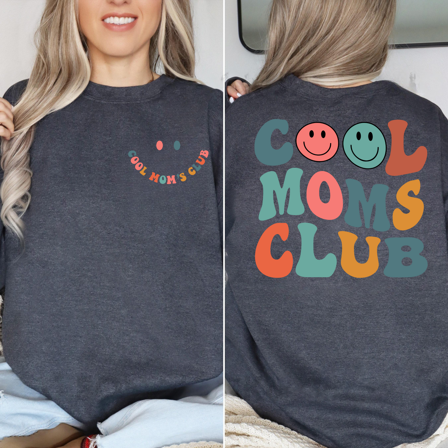 Cool Moms Club Trend-Shirt, Mütter-Modestatement