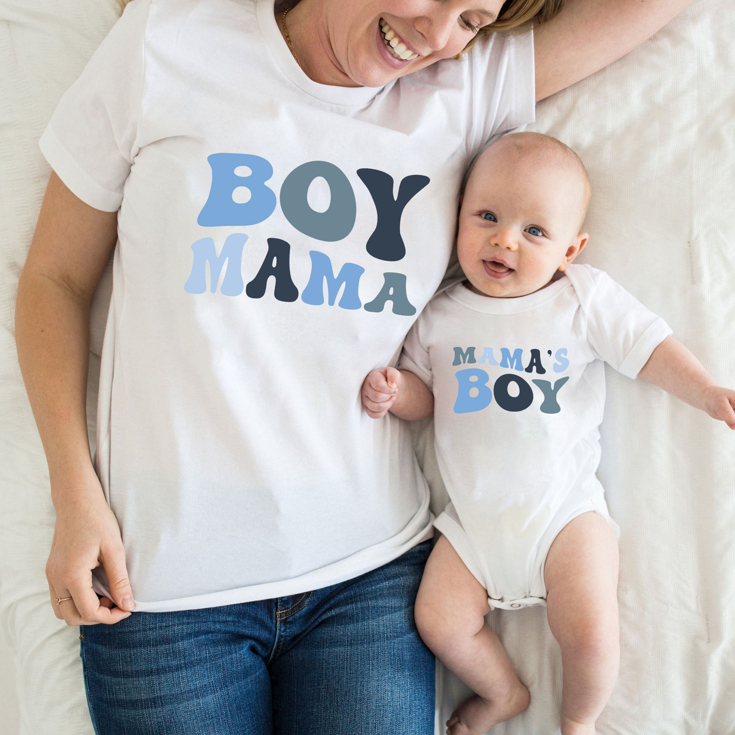 Boy Mama & Mama's Boy Matching Tees, Mother’s Day Gift Shirts
