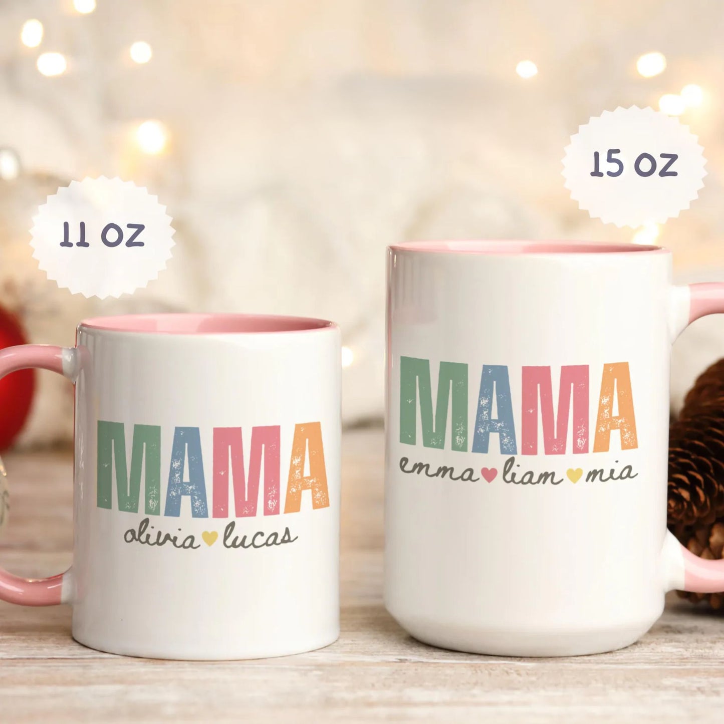 Personalisierte Mama-Tasse mit Kindernamen – Geschenk für Mama