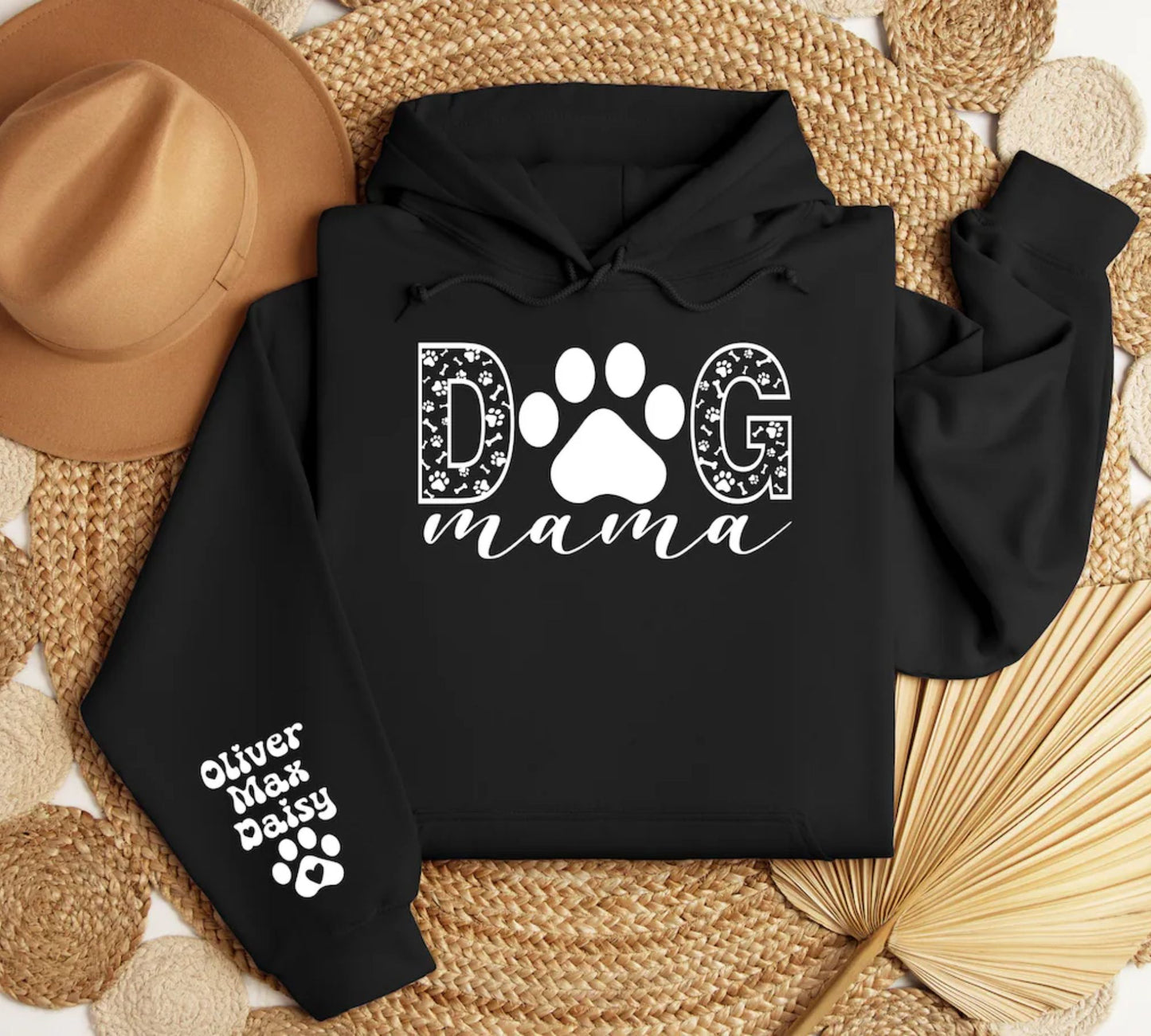 Personalisierter Dog Mama Hoodie - Geschenk für Hundemamas