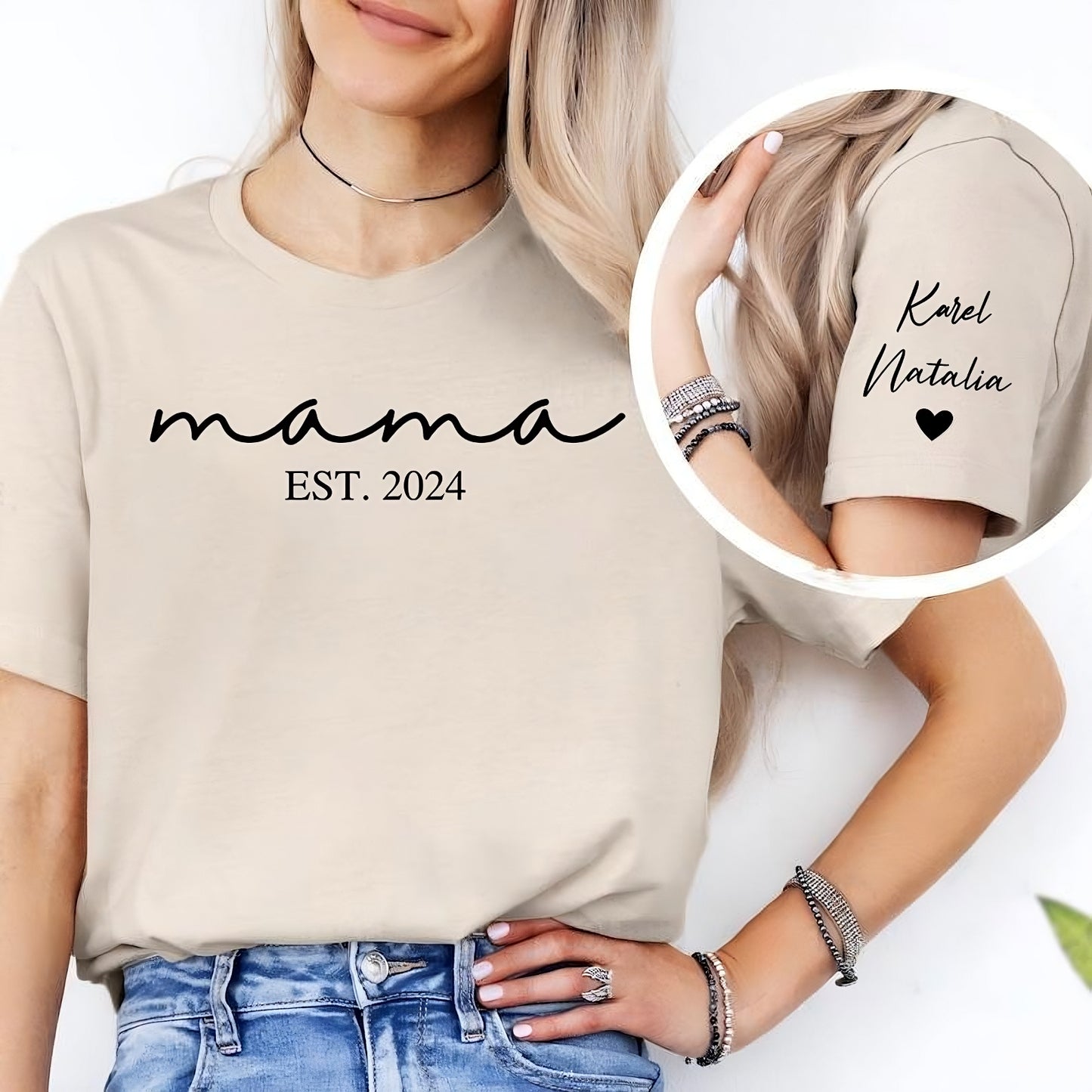 Personalisiertes Mama-Sweatshirt mit Kindernamen - Geschenk für Mama