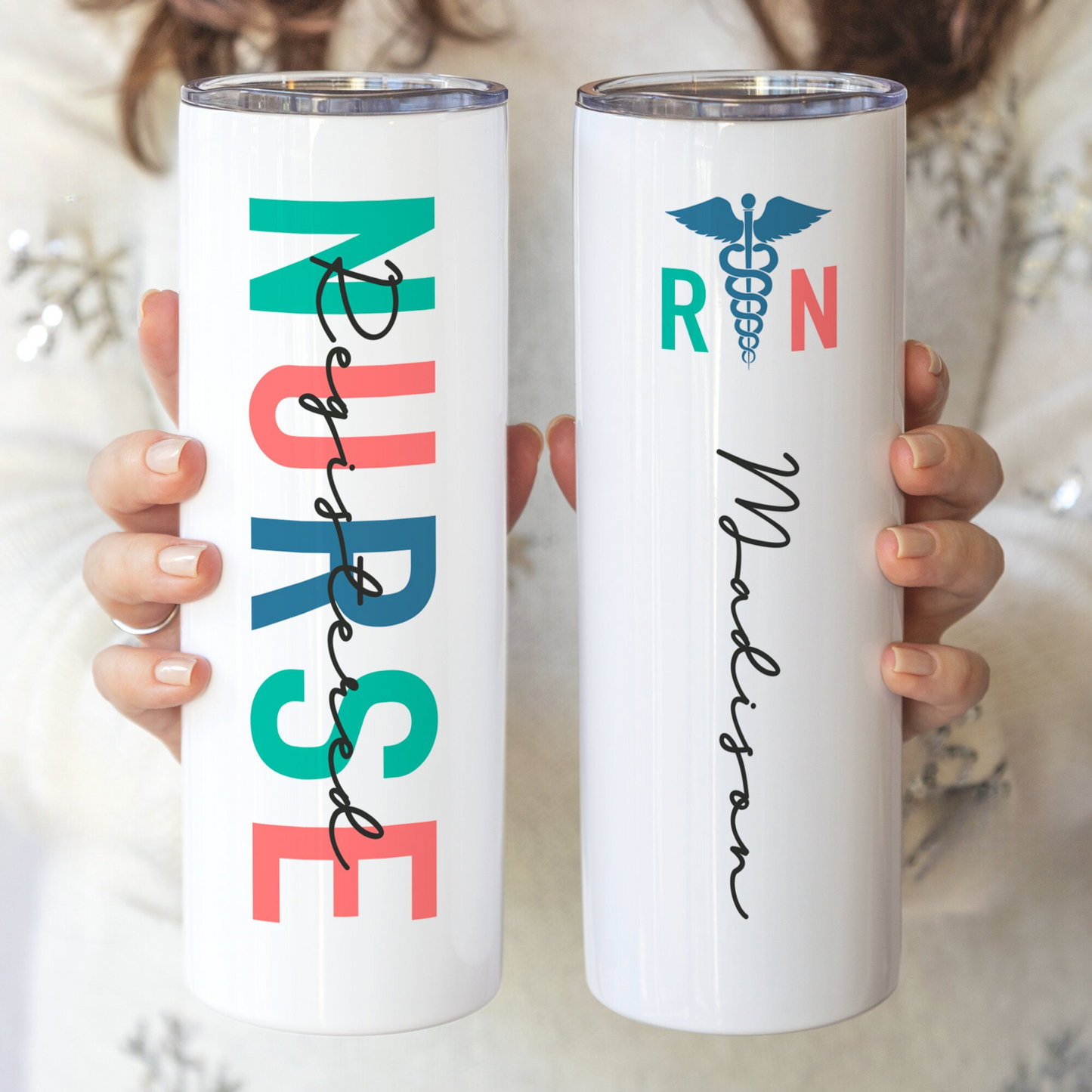 Personalized Nurse Tumbler - Appreciation Gift for Nursing Graduates