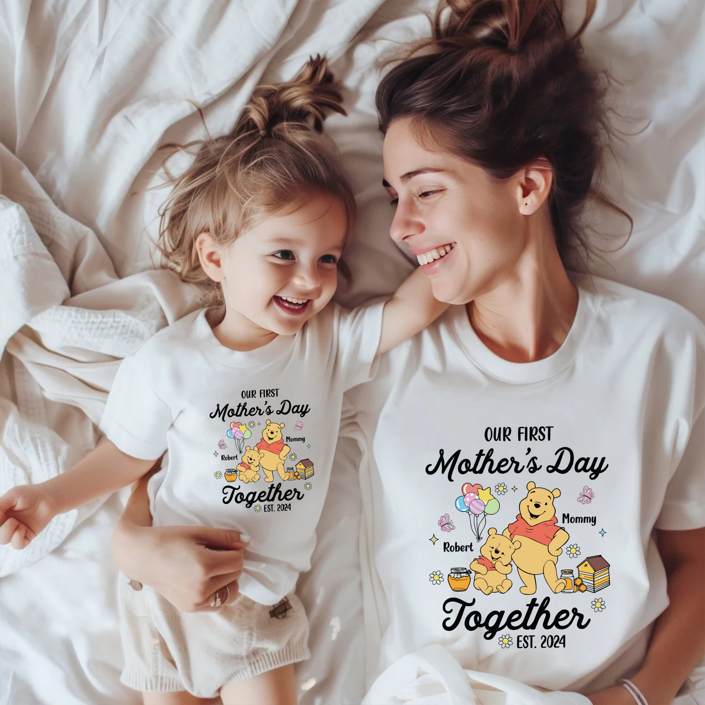 Our First Mother's Day Together Custom Name & Year Family Tee