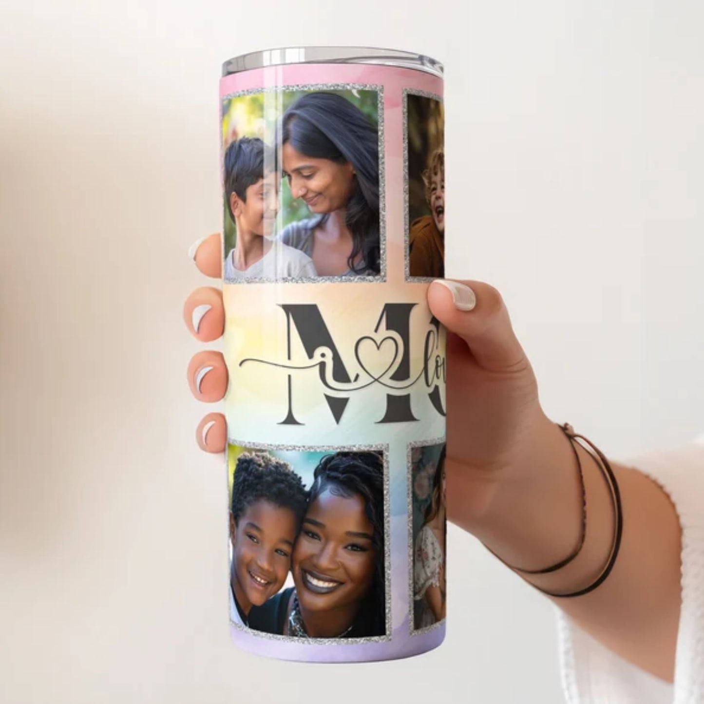 Personalisierter Mama Tumbler mit Foto - Individuelle Tumbler für Mama