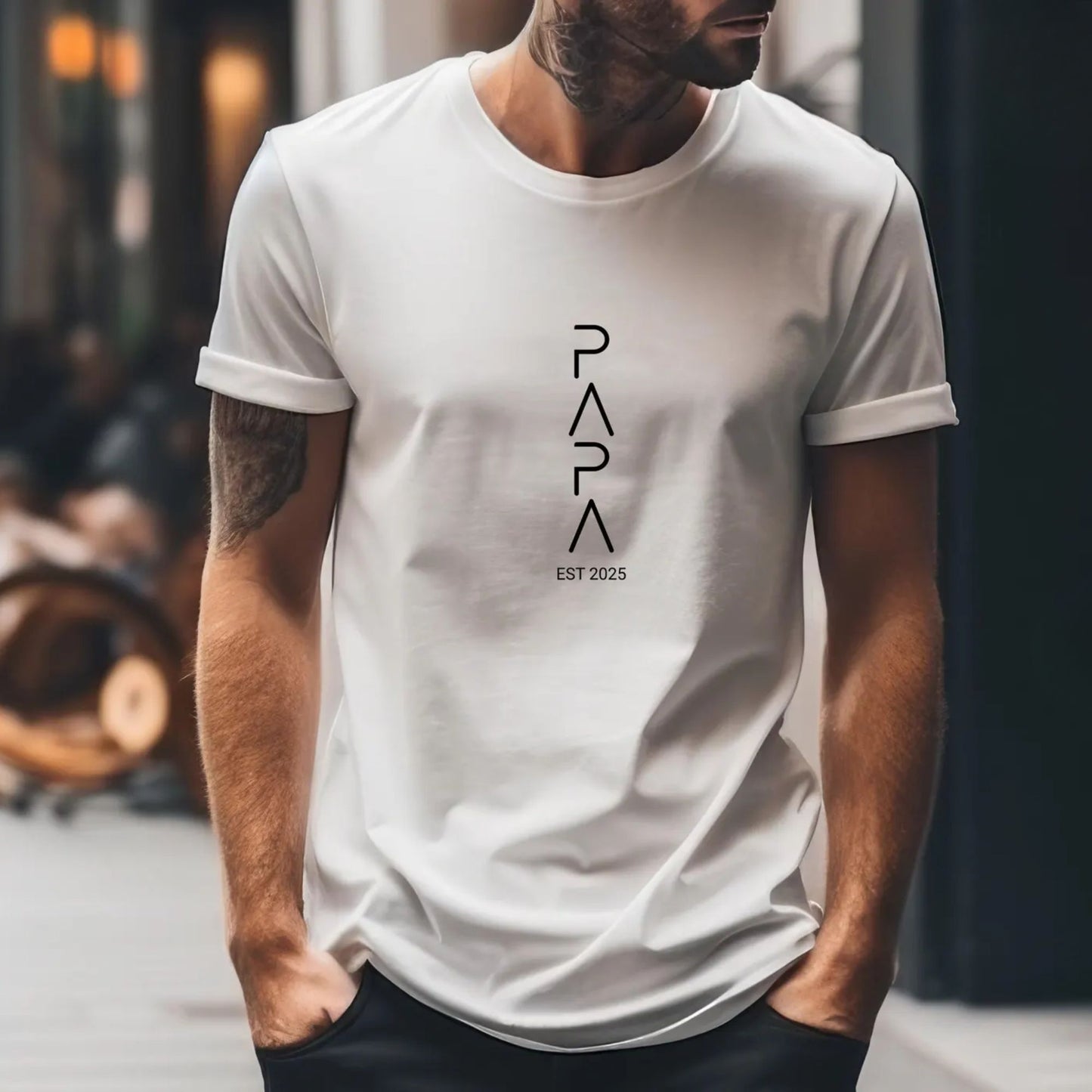 Personalisiertes Papa-Sweatshirt mit Name – Geschenk für Vater