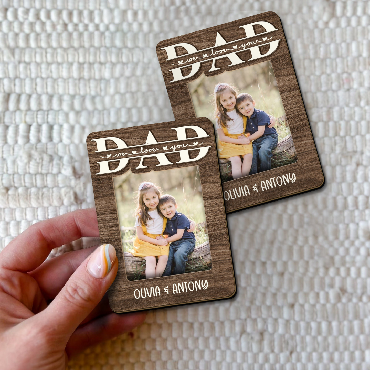Drive Safe Daddy - Personalized Father's Day Car Visor Clip