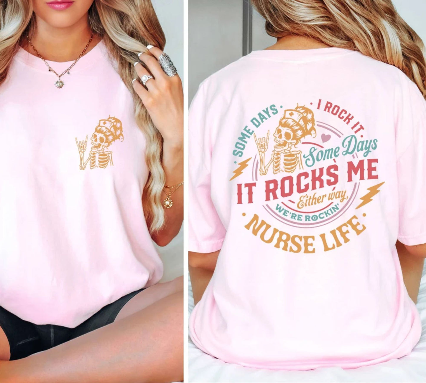 Nurse Life Shirt - Some Days I Rock It Some Days It Rocks Me