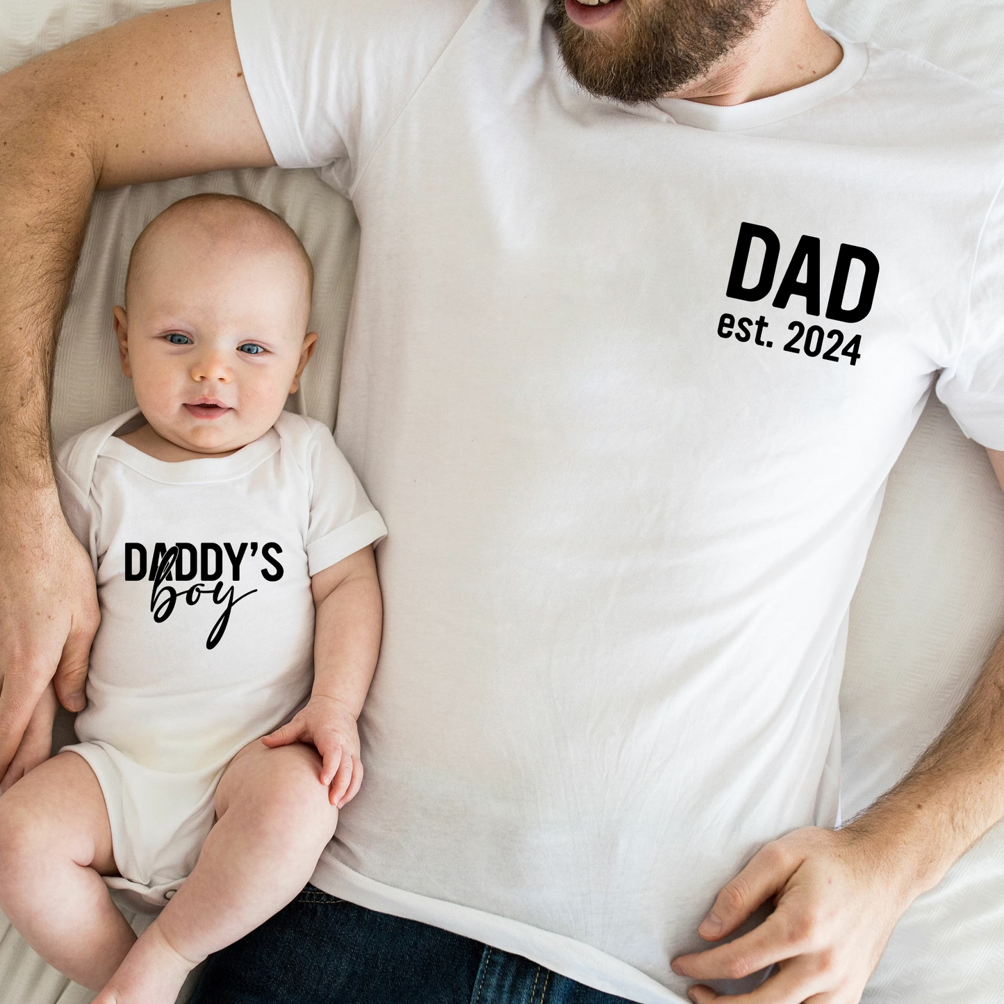 Dad & Mini Partnerlook T-Shirts - Personalisiertes Geschenk