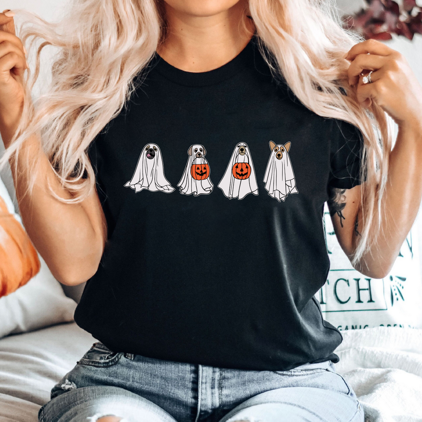 Geisterhund-T-Shirt - Halloween-Geschenk für Tierliebhaber