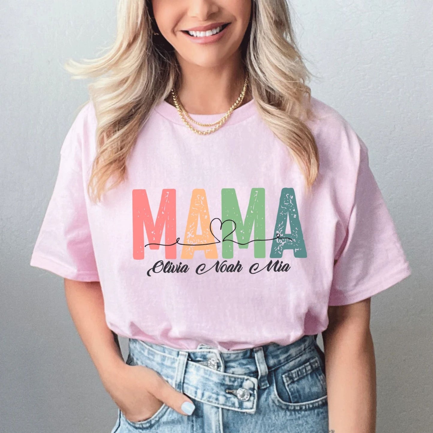 Personalisiertes Mama Shirt - Mama Shirt mit Namen