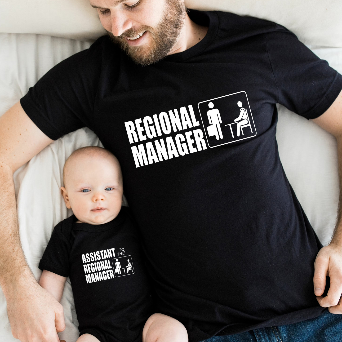 Regionalleiter und Assistent des Regionalleiters - Passendes Vater-Sohn-Shirt zum Vatertag