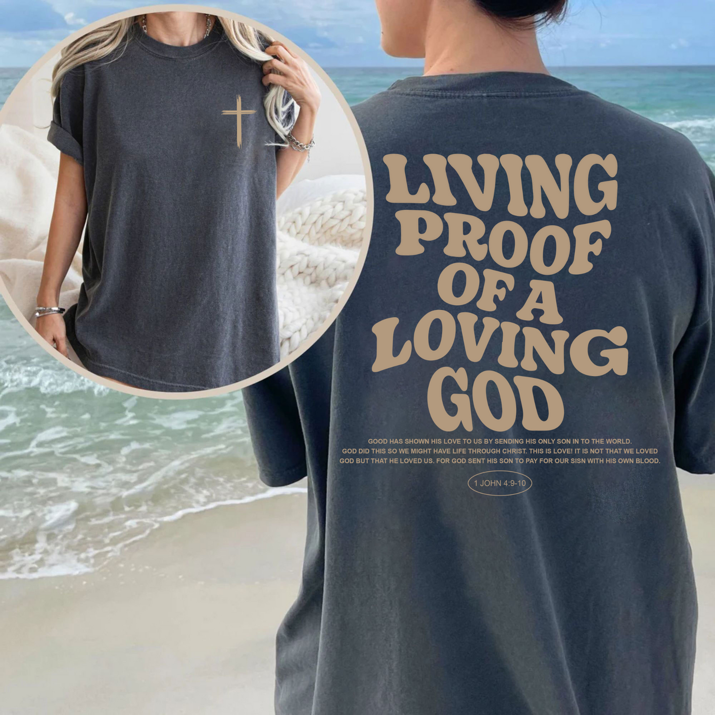 Gottes Liebe Beweis - Christliches T-Shirt, Bibelvers Geschenk für Alle