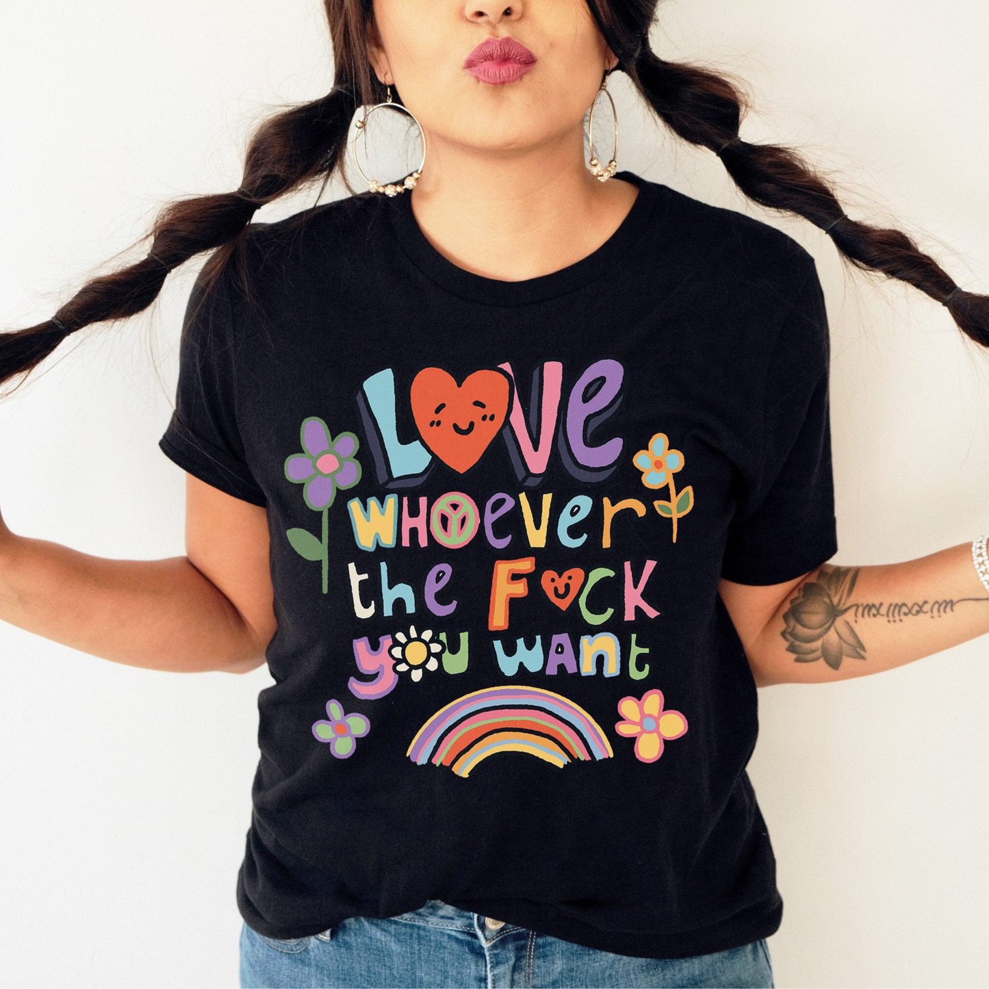 Love Whoever the F You Want - Funny Pride Gift