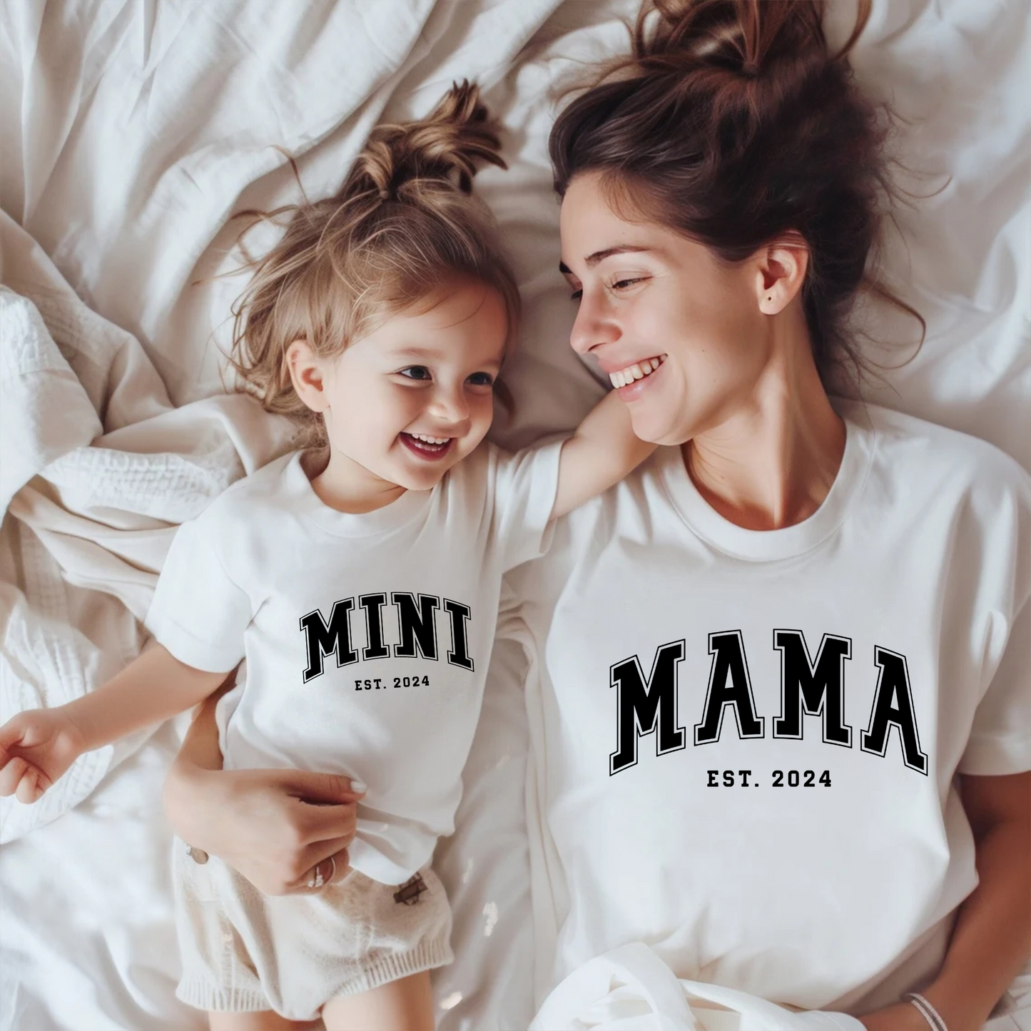 Mama und Mini Est-Shirt - Personalisiertes Geschenk zum Muttertag