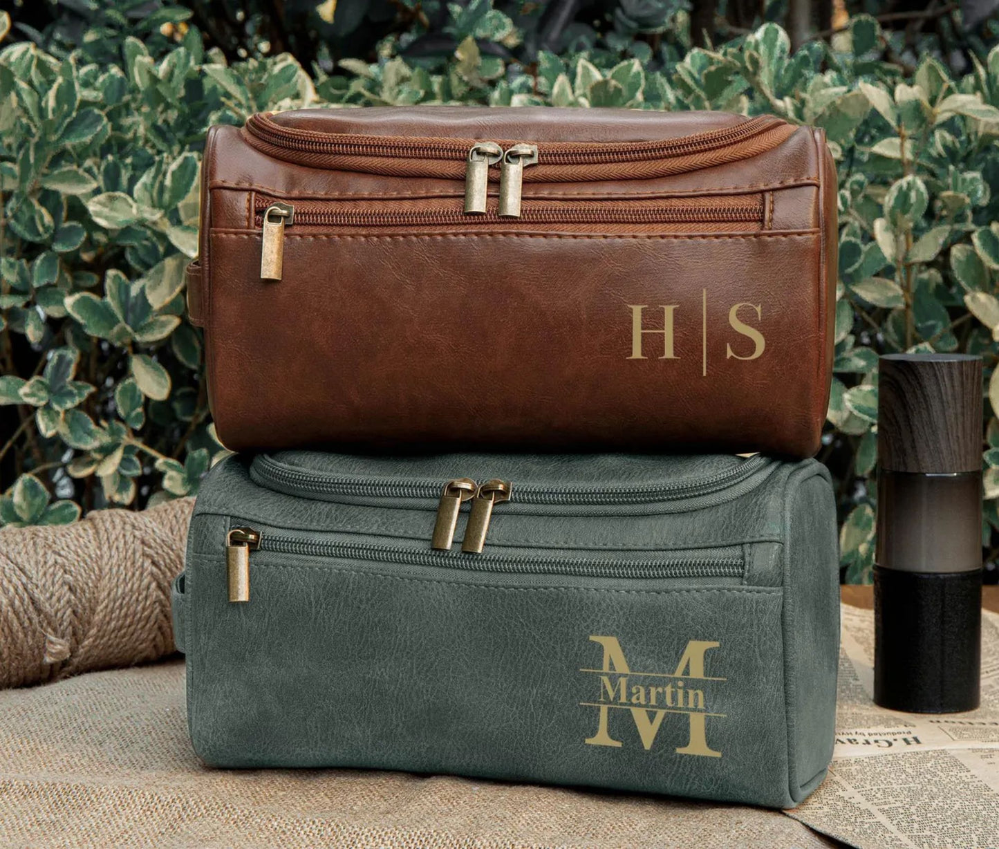 Personalisierte Kulturtasche für Herren, Jahrestagsgeschenk für ihn