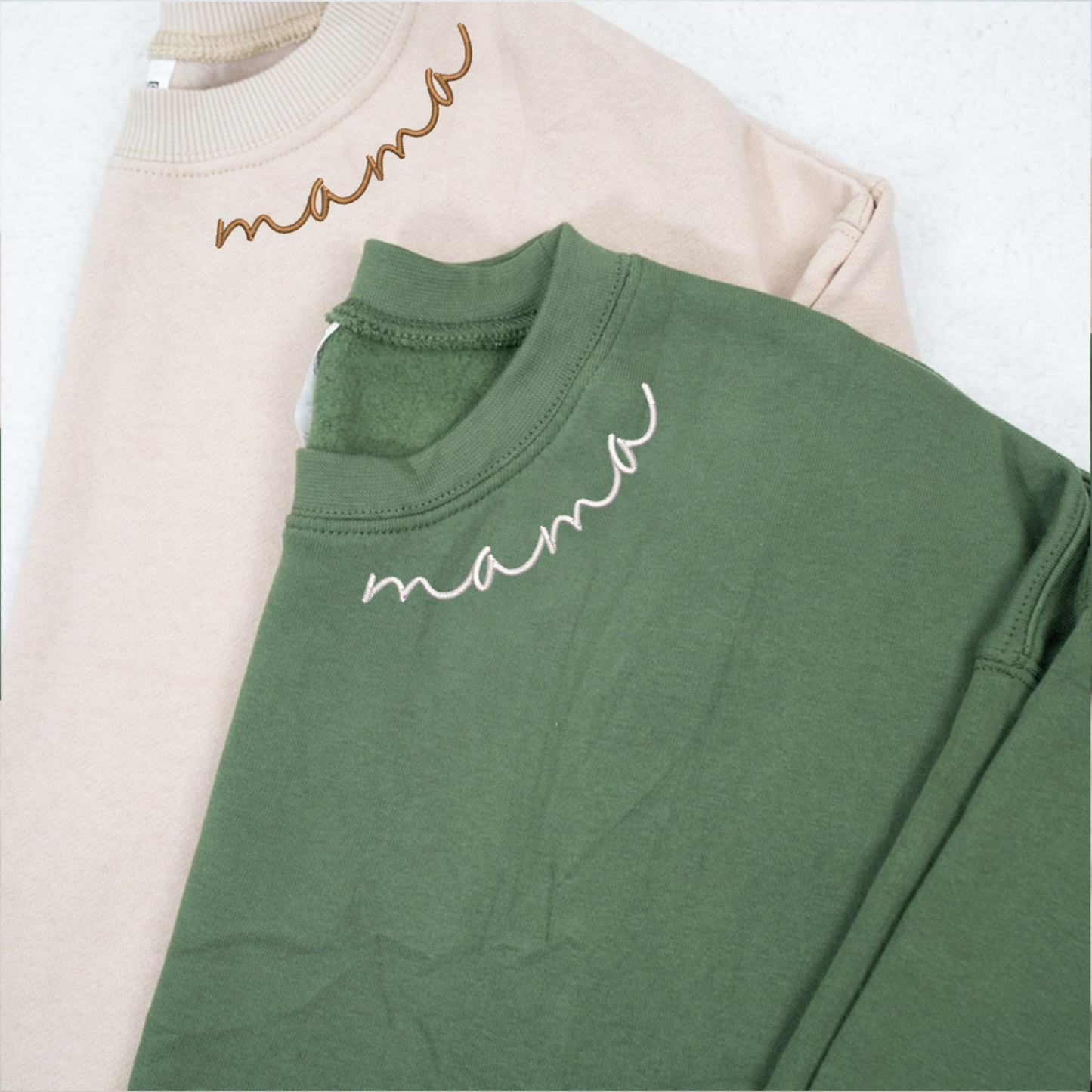Mama mit Kindernamen Bestickter Pulli – Perfektes Geschenk zum Muttertag