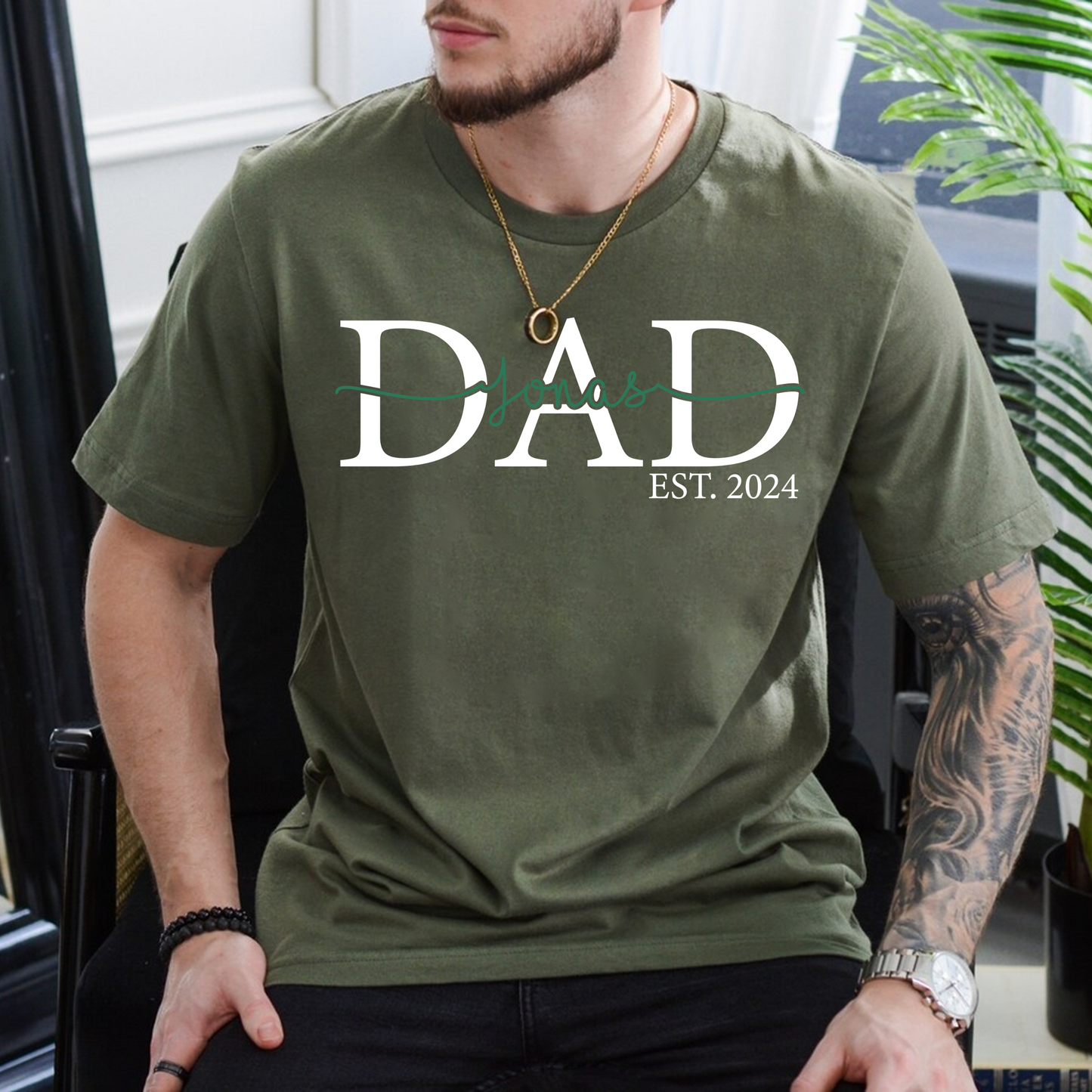 Personalized Dad Shirt with Children's Names - Father's Day Gift