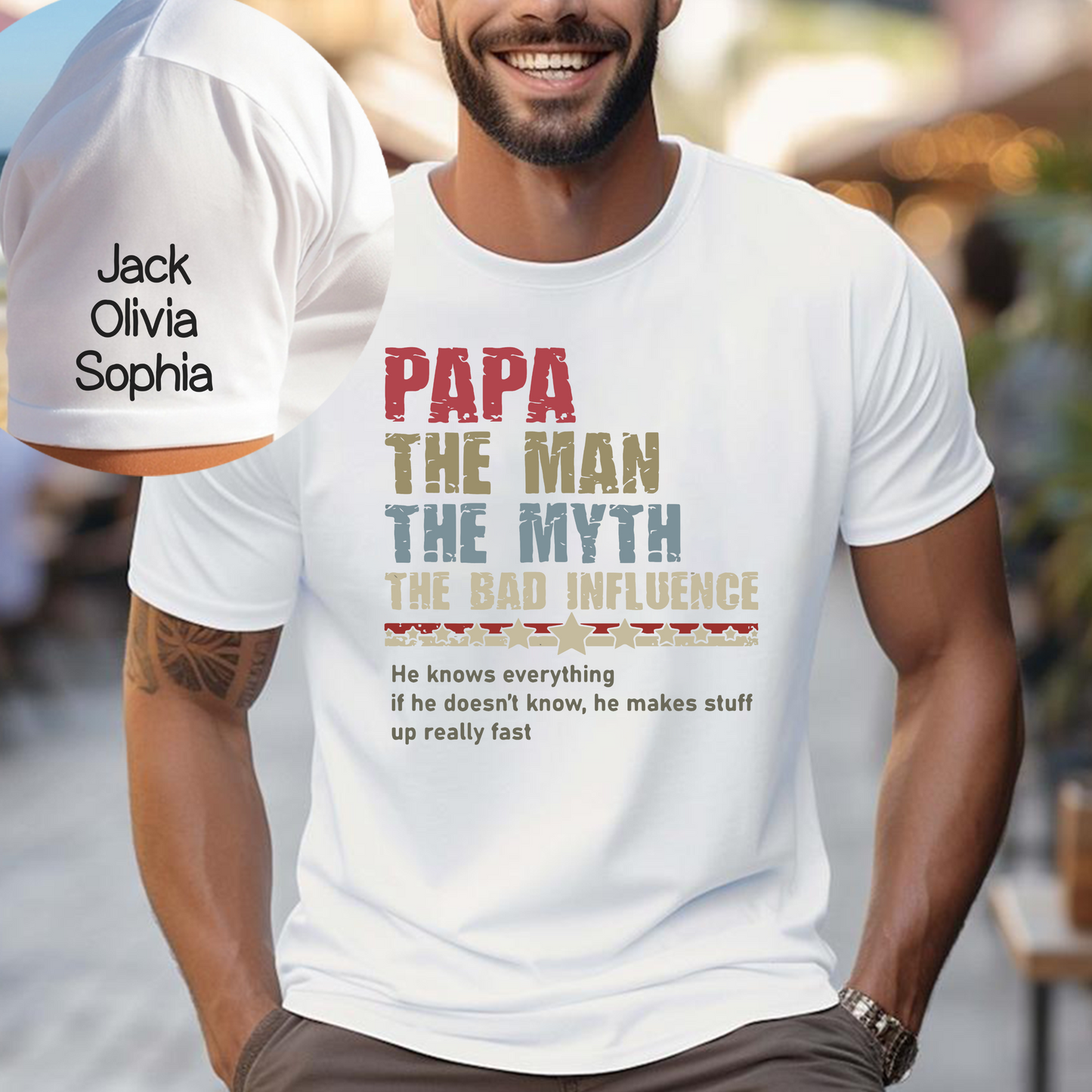 Papa: The Legend Personalized with Children's Names