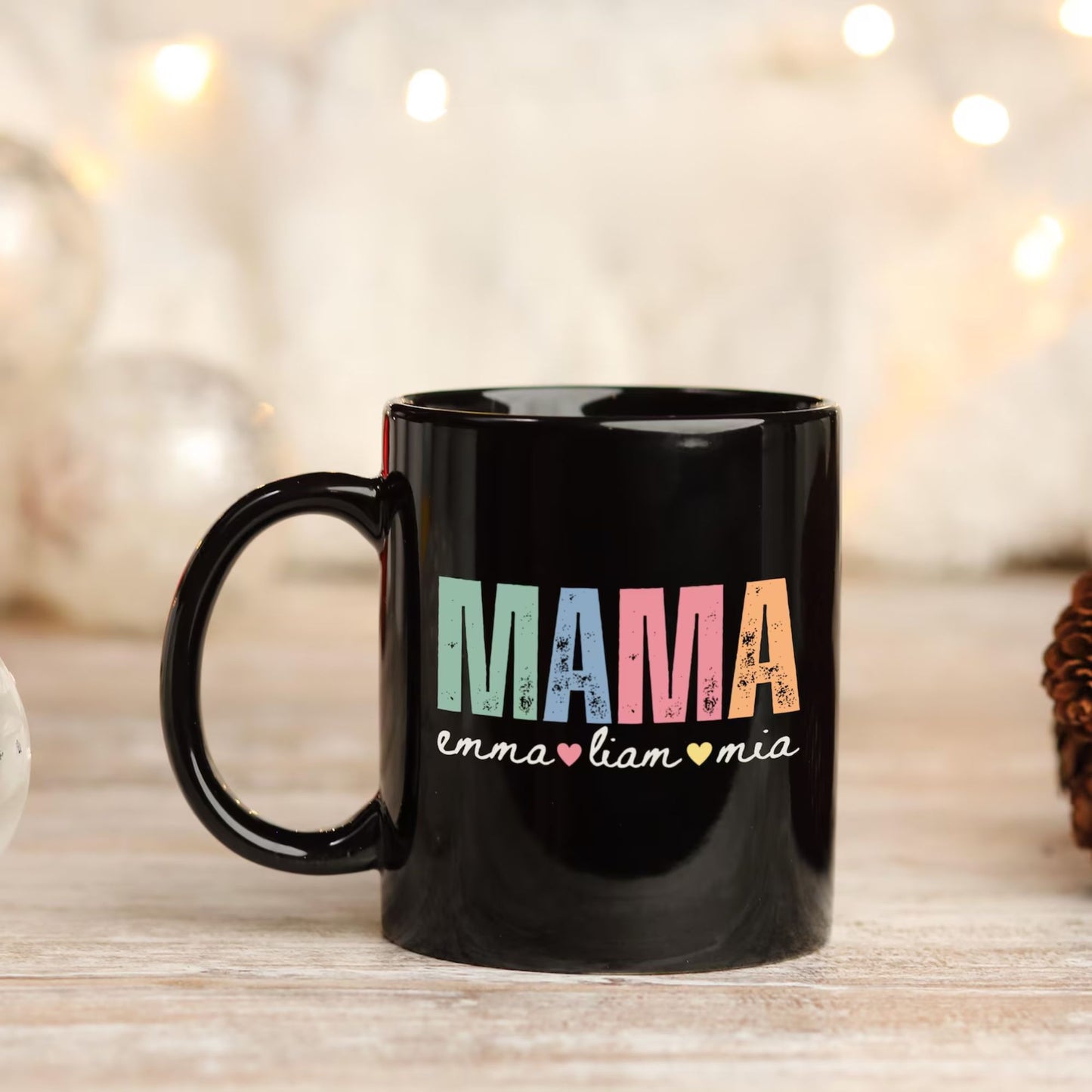 Personalisierte Mama-Tasse mit Kindernamen – Geschenk für Mama