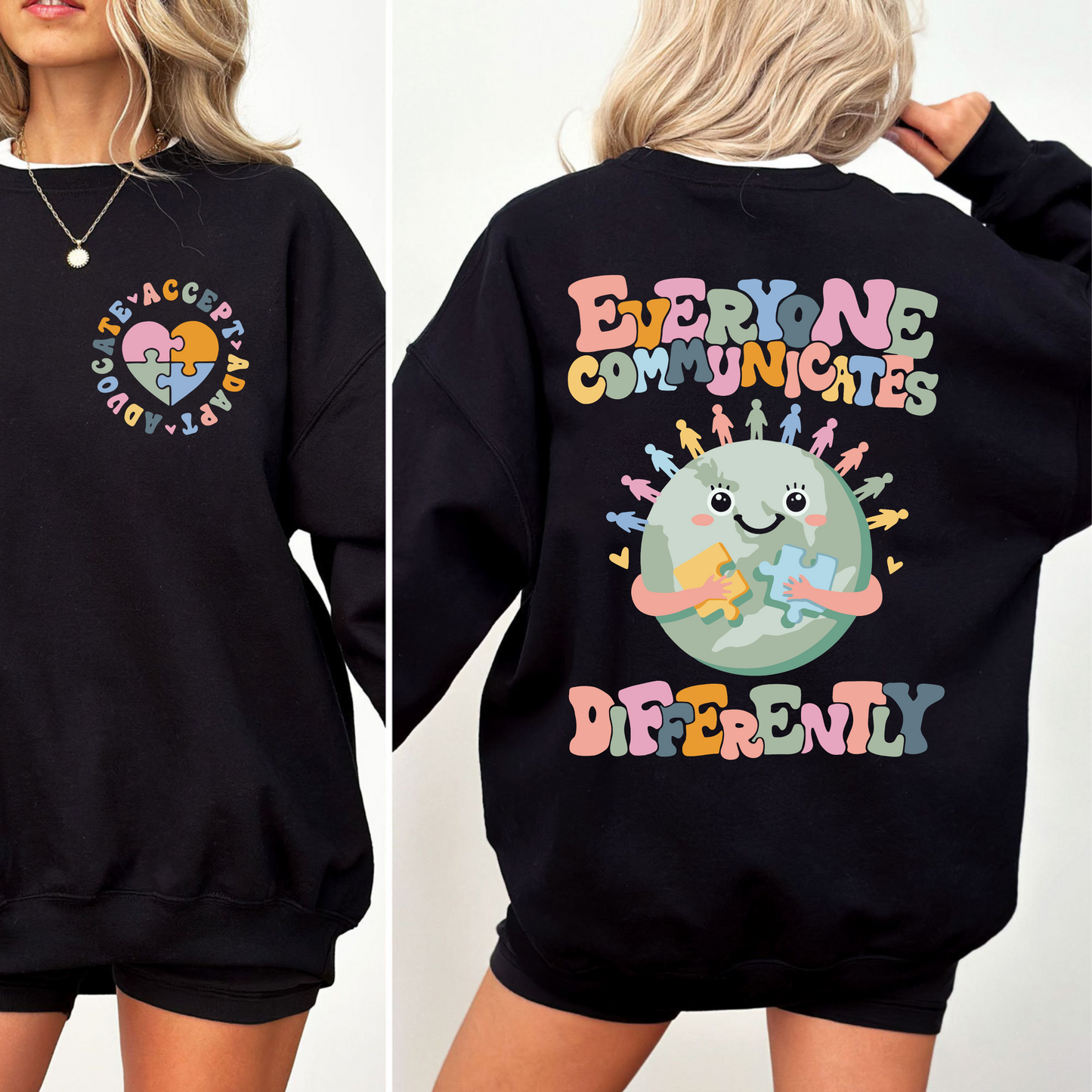 Embrace Diversity - Support Autism Awareness Message Apparel