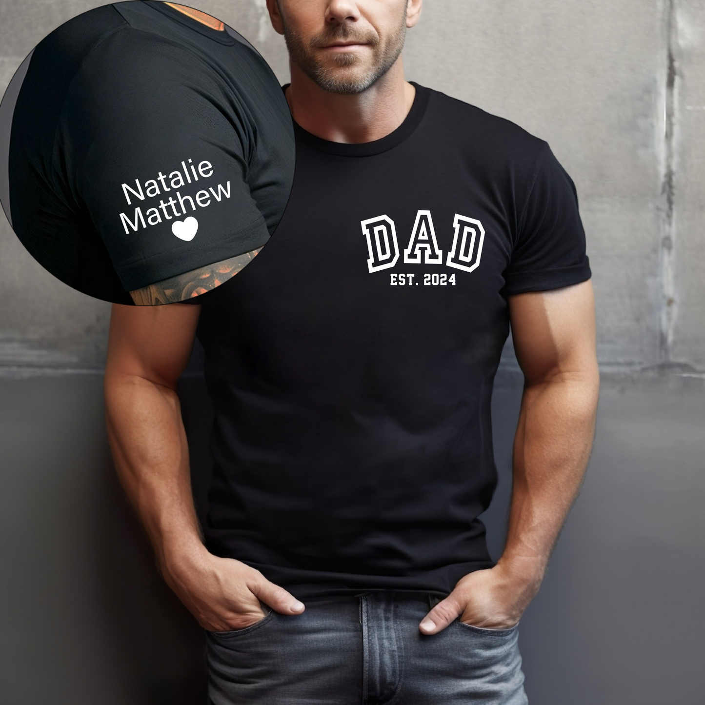 Dad's Love Story Sweatshirt - Names & Year for Father's Day