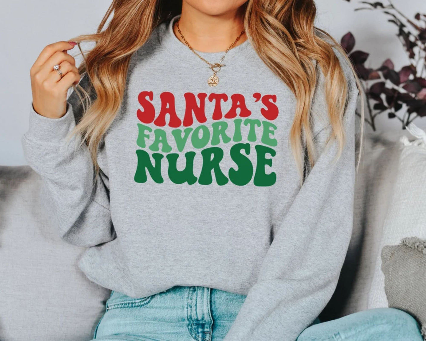 Santas Lieblingskrankenschwester - Weihnachtsgeschenk für Krankenschwestern