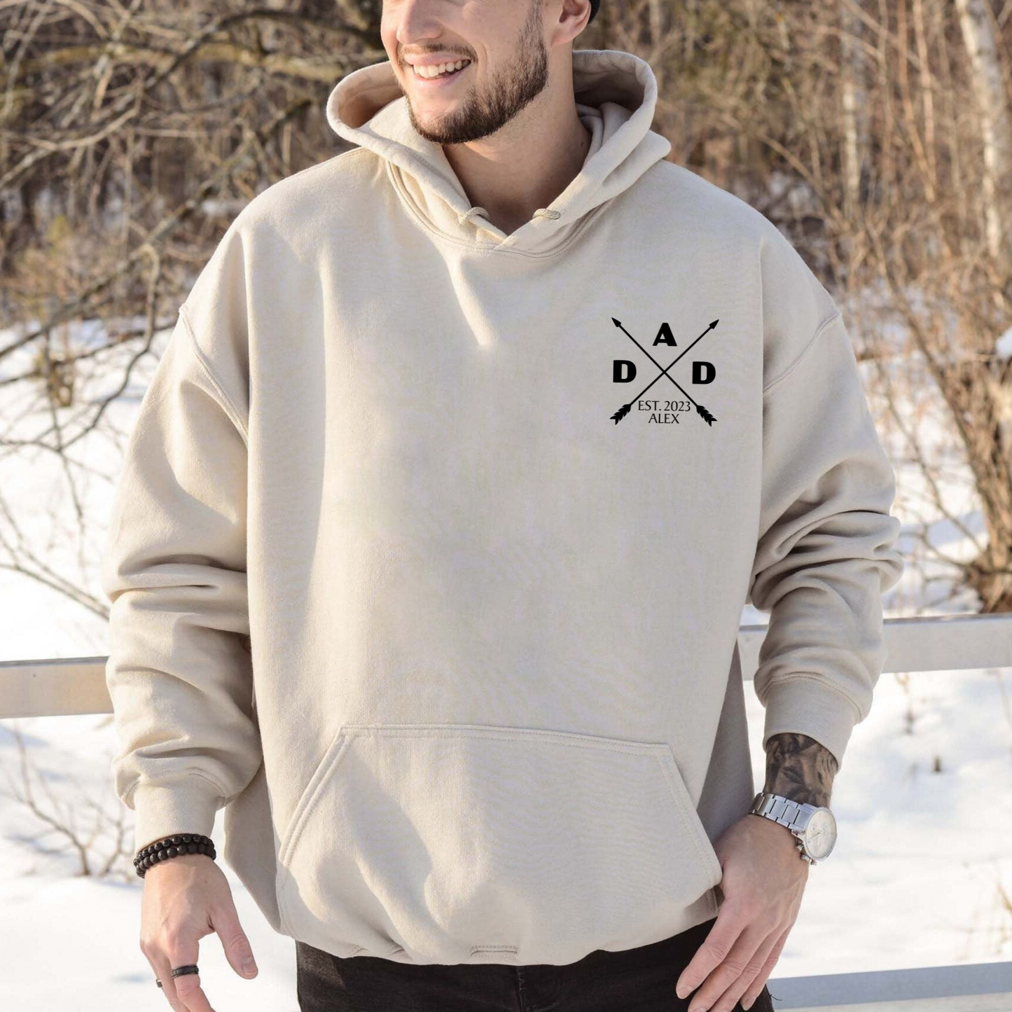 "Dad Seit - Personalisiertes Shirt mit Kindernamen" - Geschenk für neue Väter