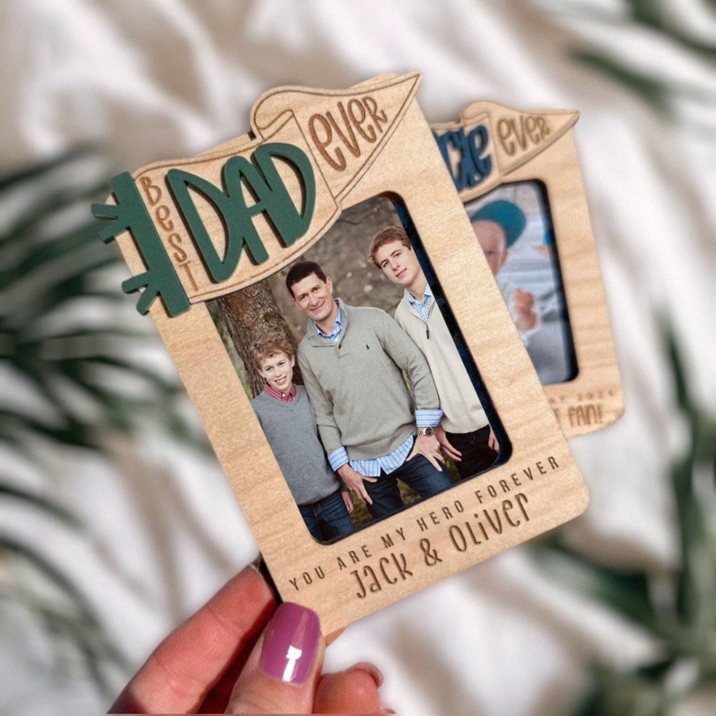Favorite Dad - Personalized Father's Day Car Visor Clip