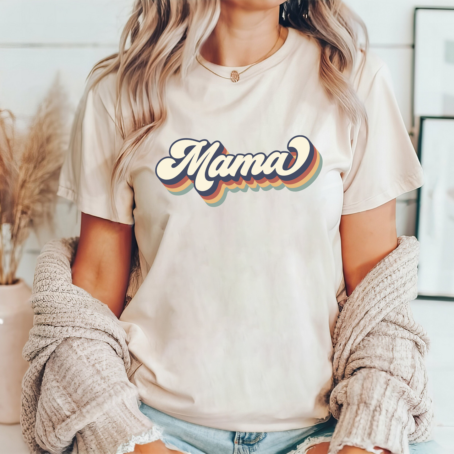 Mama-Glück T-Shirt - Geschenk für die Beste Mutter