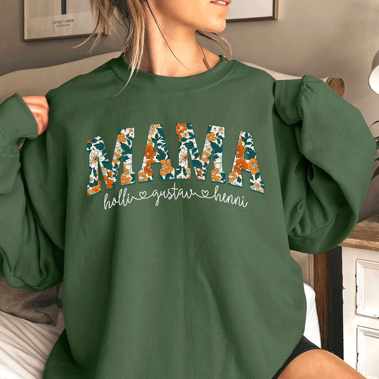 Personalisiertes Mama Sweatshirt und Shirts mit Kindernamen