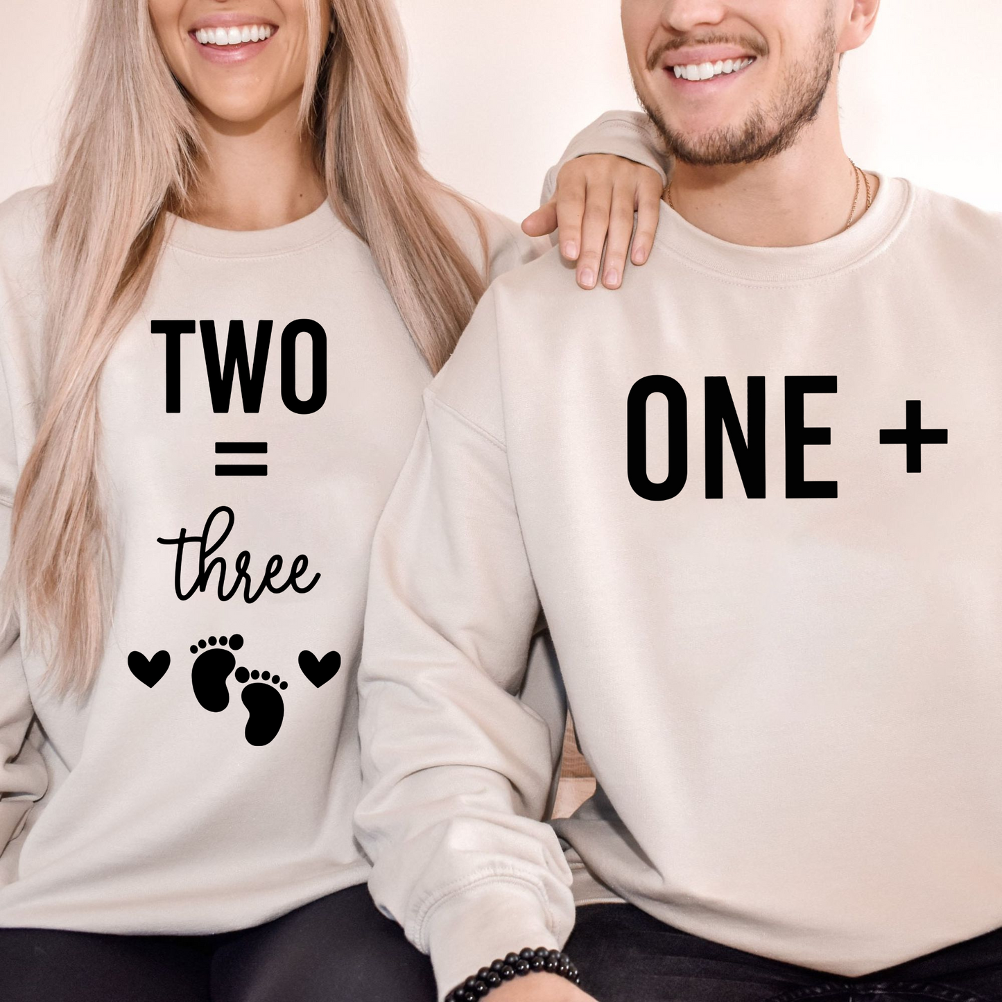 Babyankündigungs-Sweatshirt Set - Überraschung für werdende Eltern
