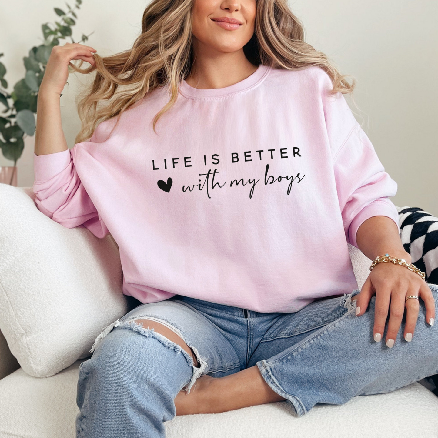Life is Better With My Boys - Gift for Mom