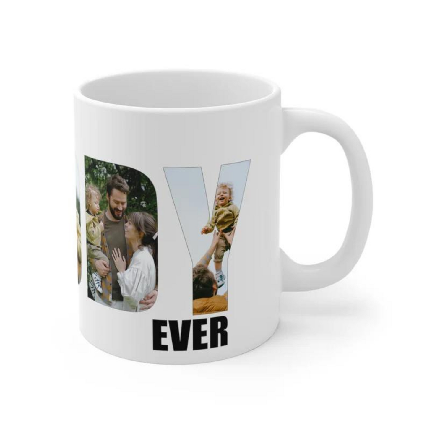 Super Papa Foto-Becher - Personalisiertes Vatertagsgeschenk