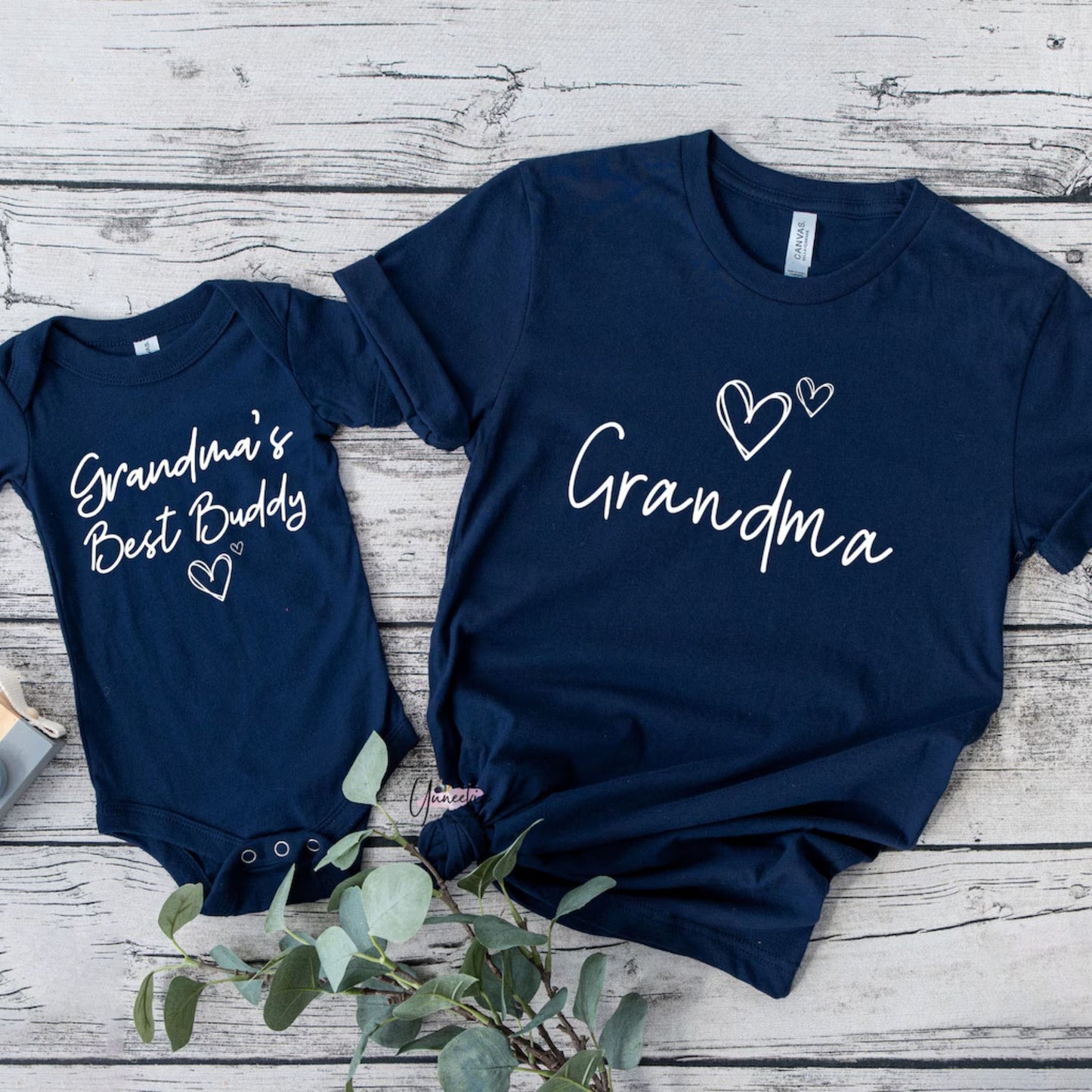 Oma und Enkelkind Partnerlook Set - Geschenk für frischgebackene Oma