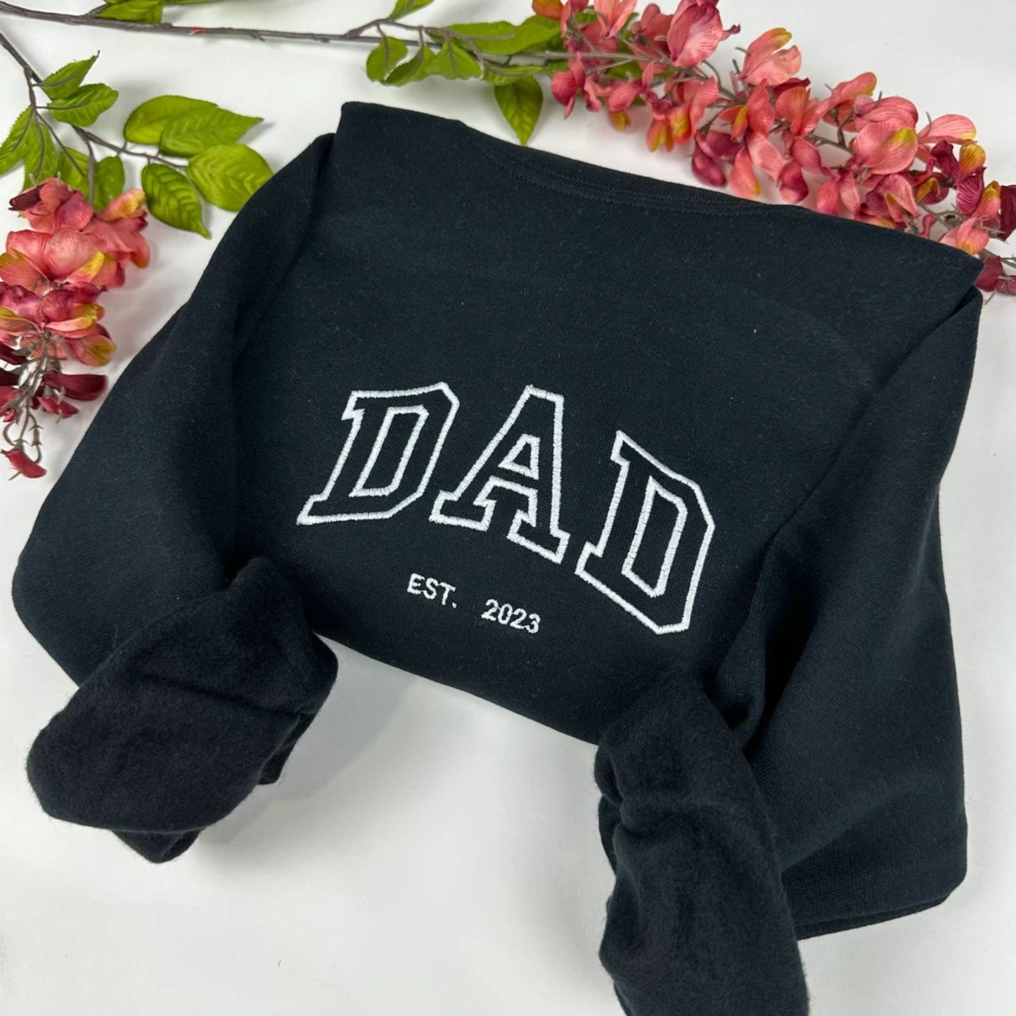 Besticktes PAPA & MAMA Est. Jahr Sweatshirt