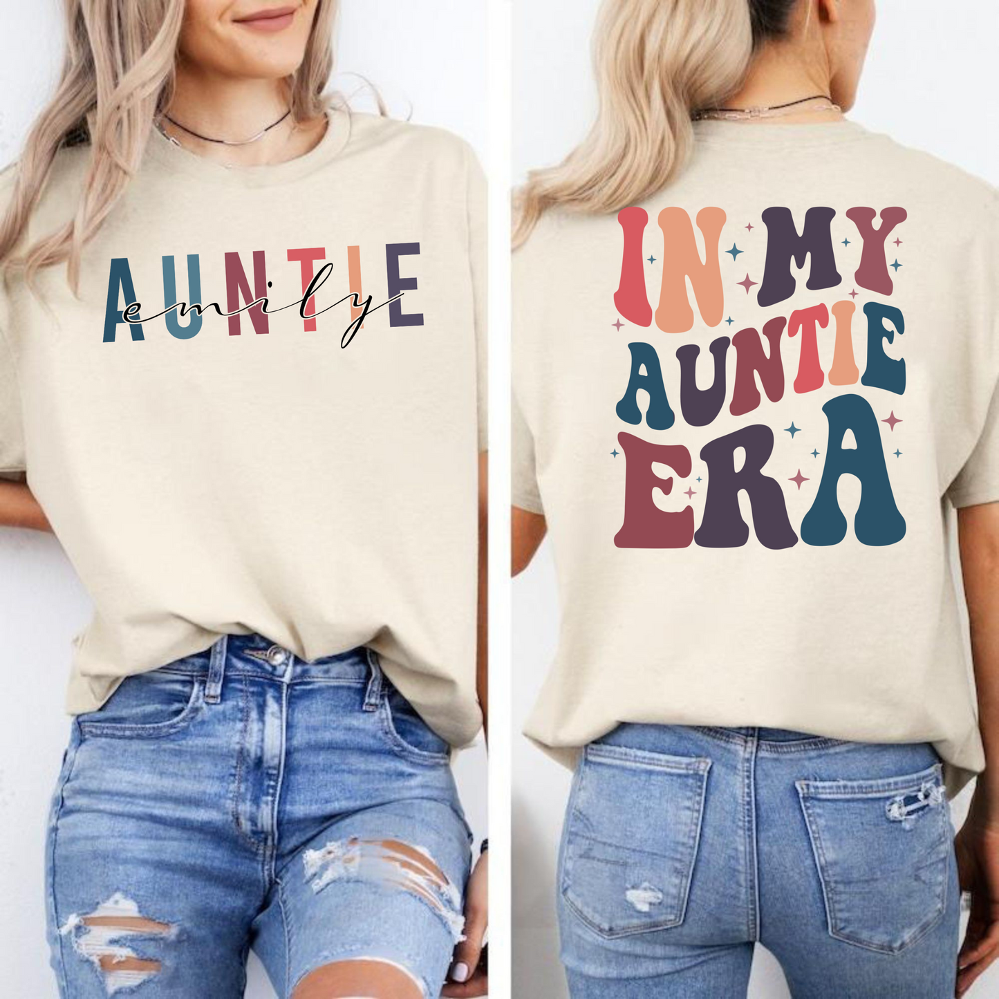 Für Meine Lieblingstante - Persönliches Zeitalter-Shirt
