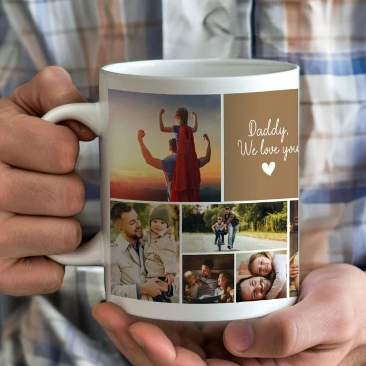 Personalisierter Foto-Becher für Papa - Vatertagsgeschenk