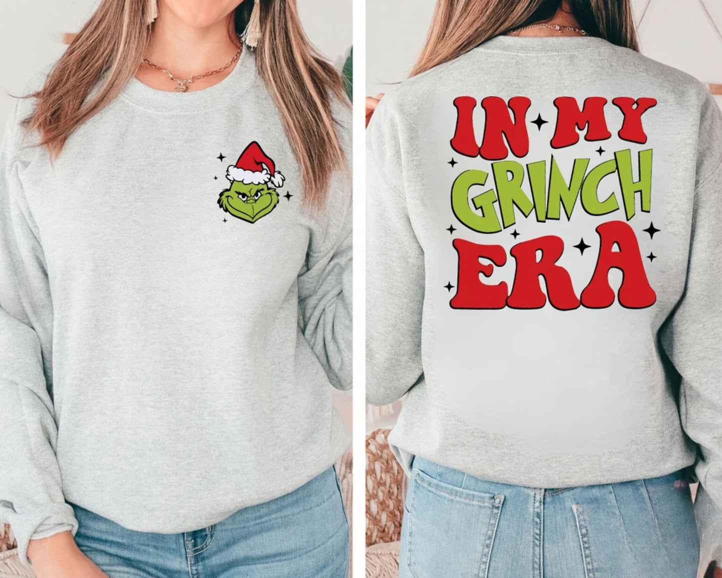 In My Grinch Era Weihnachts Hoodie und Sweatshirt - Merry Grinchmas Pullover