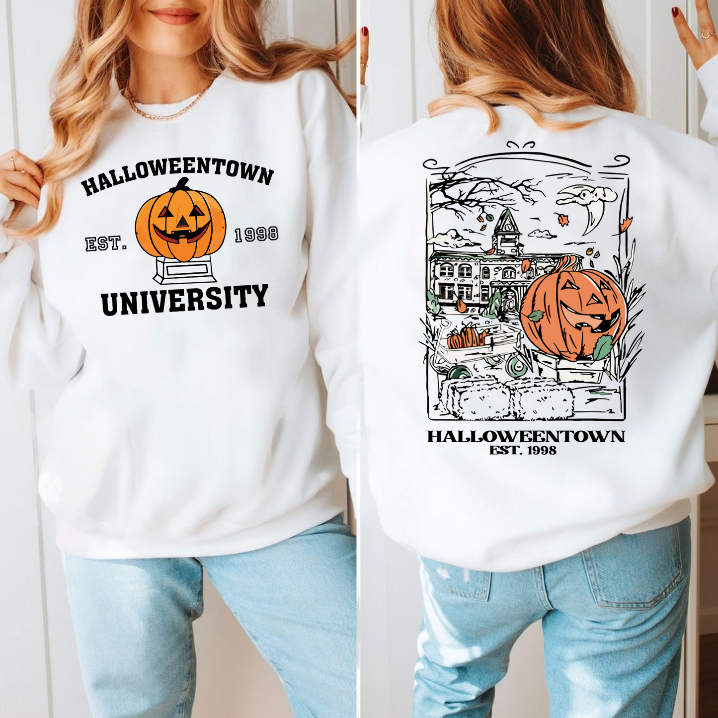 Vintage Halloweentown 1998 T-Shirt - Geschenk für Halloween- und Herbstfans