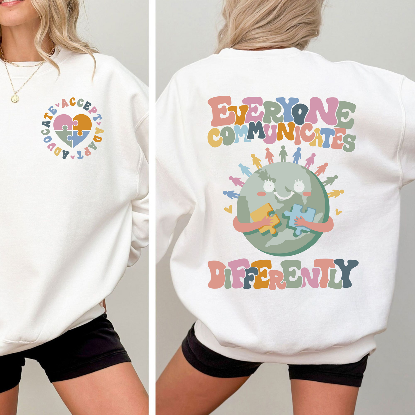 Embrace Diversity - Support Autism Awareness Message Apparel